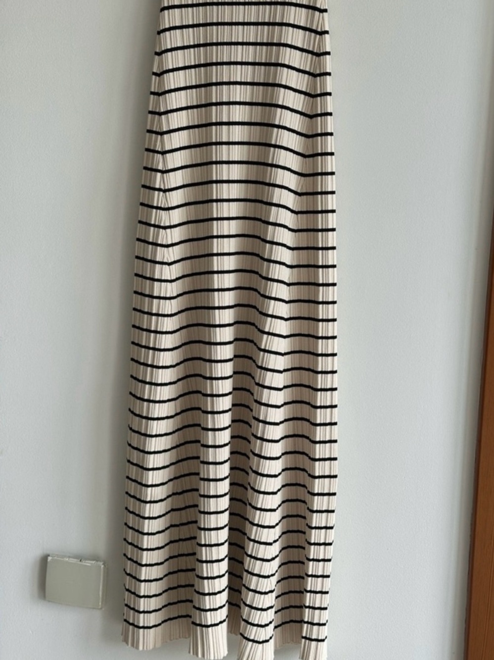 DISSH Billie Butter Stripe Ribbed Knit Maxi Dress Size L - Picture 9 of 16